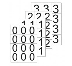 obrázek Čísla 6,5x7 samolepicí 0-9