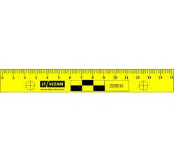 obrázek Měřítko magnetické, žluté, 15 cm