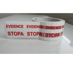 obrázek Páska na boxy „EVIDENCE  STOPA“ červené písmo