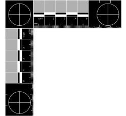 obrázek Měřítko kovové L, 105 x 105 mm