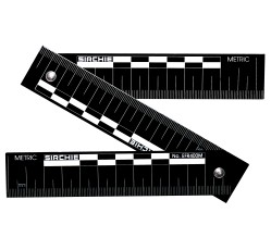 obrázek Měřítko forenzní, kovové, skládací, třídílné, cca 34 cm