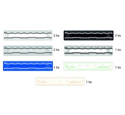 obrázek Sada barevných, vinylových měřítek 15 cm, 10 ks